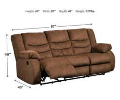 Tulen Chocolate Reclining Sofa 17 Tulen Chocolate Reclining Sofa -Furniture Promotion Series 810594622 4