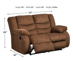 Tulen Chocolate Reclining Loveseat 17 Tulen Chocolate Reclining Loveseat -Furniture Promotion Series 810594623 4