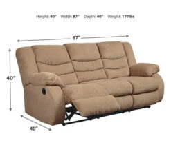 Tulen Mocha Reclining Sofa 14 Tulen Mocha Reclining Sofa -Furniture Promotion Series 810594625 3 1