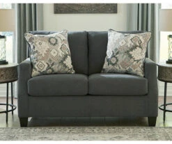 Bayonne Charcoal Loveseat -Furniture Promotion Series 810594659 4