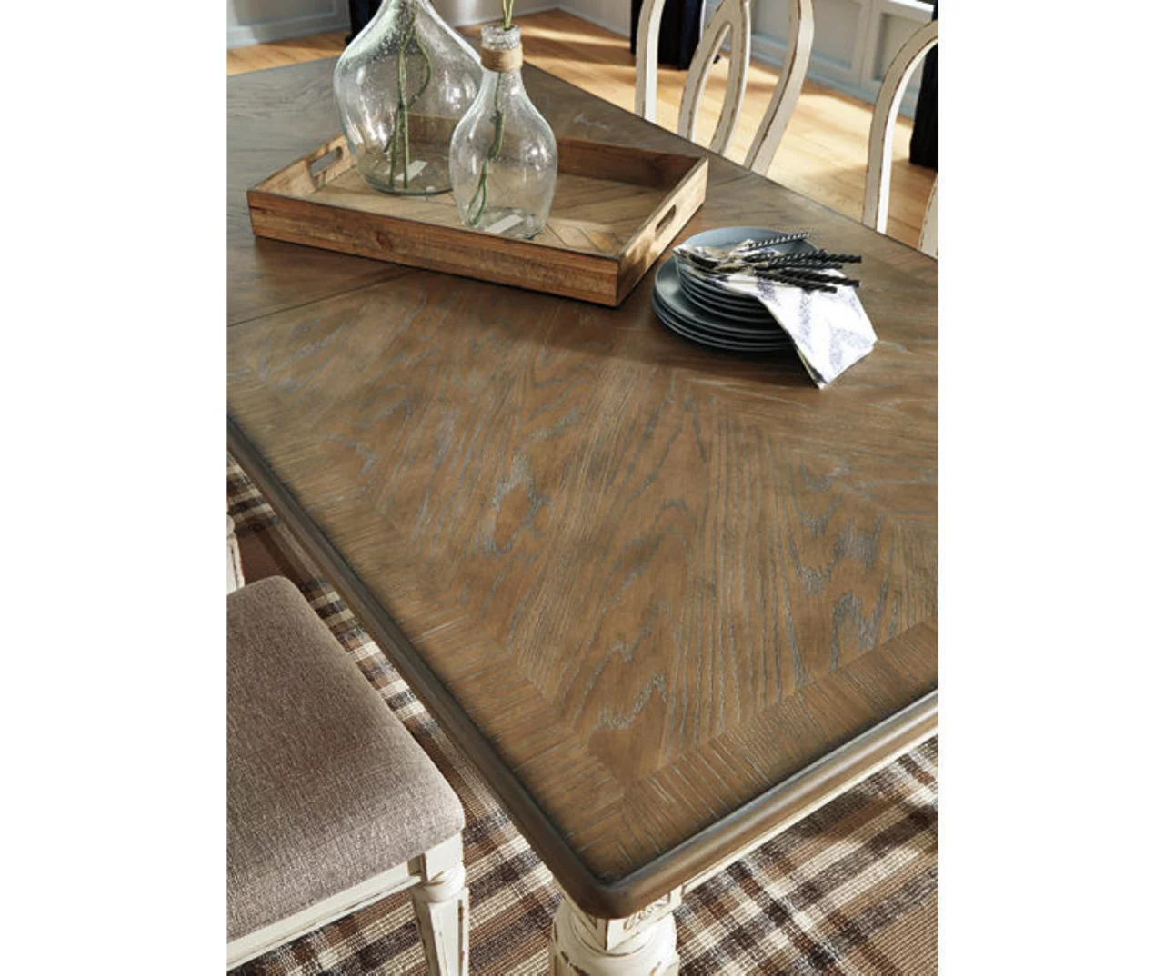Raelyn Rectangular Extension Leaf Dining Table 8 Raelyn Rectangular Extension Leaf Dining Table - Image 6