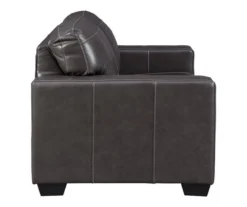 Morelos Gray Leather Loveseat -Furniture Promotion Series 810610794 A0 6