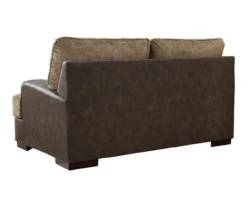 Alesbury Brown Faux Leather Loveseat 9 Alesbury Brown Faux Leather Loveseat -Furniture Promotion Series 810612253 2