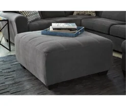 Ambee Gray Oversize Accent Ottoman -Furniture Promotion Series 810612262 3