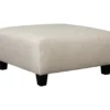Hallenberg Beige Oversize Accent Ottoman