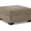 Creswell Gray Storage Ottoman