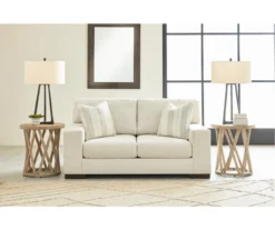 Maggie White Loveseat -Furniture Promotion Series 810612353 5