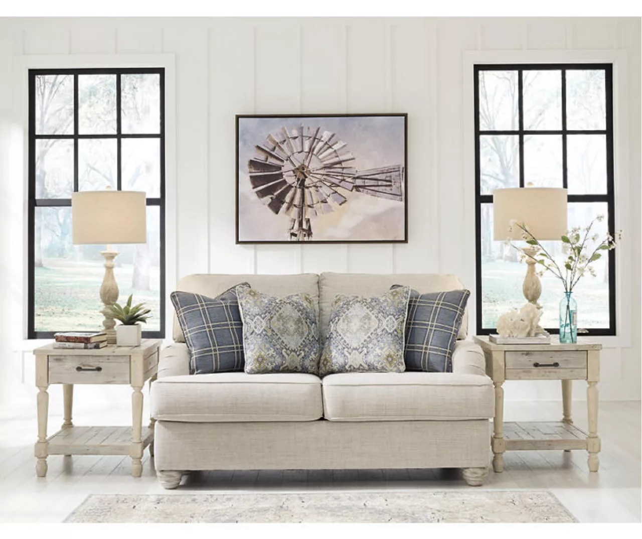 Traemore Linen Loveseat 5 Traemore Linen Loveseat - Image 3