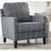 Traemore Blue Check Accent Chair -Furniture Promotion Series 810612411