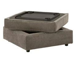 O'Phannon Gray Storage Ottoman -Furniture Promotion Series 810612452 5