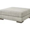 Regent Park Gray Oversize Accent Ottoman -Furniture Promotion Series 810612461 1