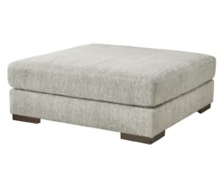 Regent Park Gray Oversize Accent Ottoman