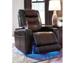 Composer Brown Faux Leather Power Recliner -Furniture Promotion Series 810612553 11