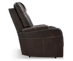 Composer Brown Faux Leather Power Recliner -Furniture Promotion Series 810612553 12
