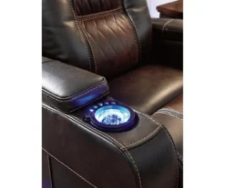 Composer Brown Faux Leather Power Recliner -Furniture Promotion Series 810612553 3