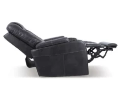 Composer Black Faux Leather Power Recliner -Furniture Promotion Series 810612554 11