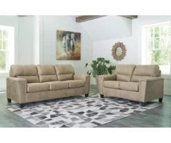 Tishen Pebble Sand Faux Leather Loveseat 11 Tishen Pebble Sand Faux Leather Loveseat -Furniture Promotion Series 810669862 A1 3