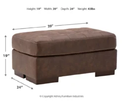 Signature Design By Ashley Maderla Faux Leather Ottoman -Furniture Promotion Series 810697964 A8 1